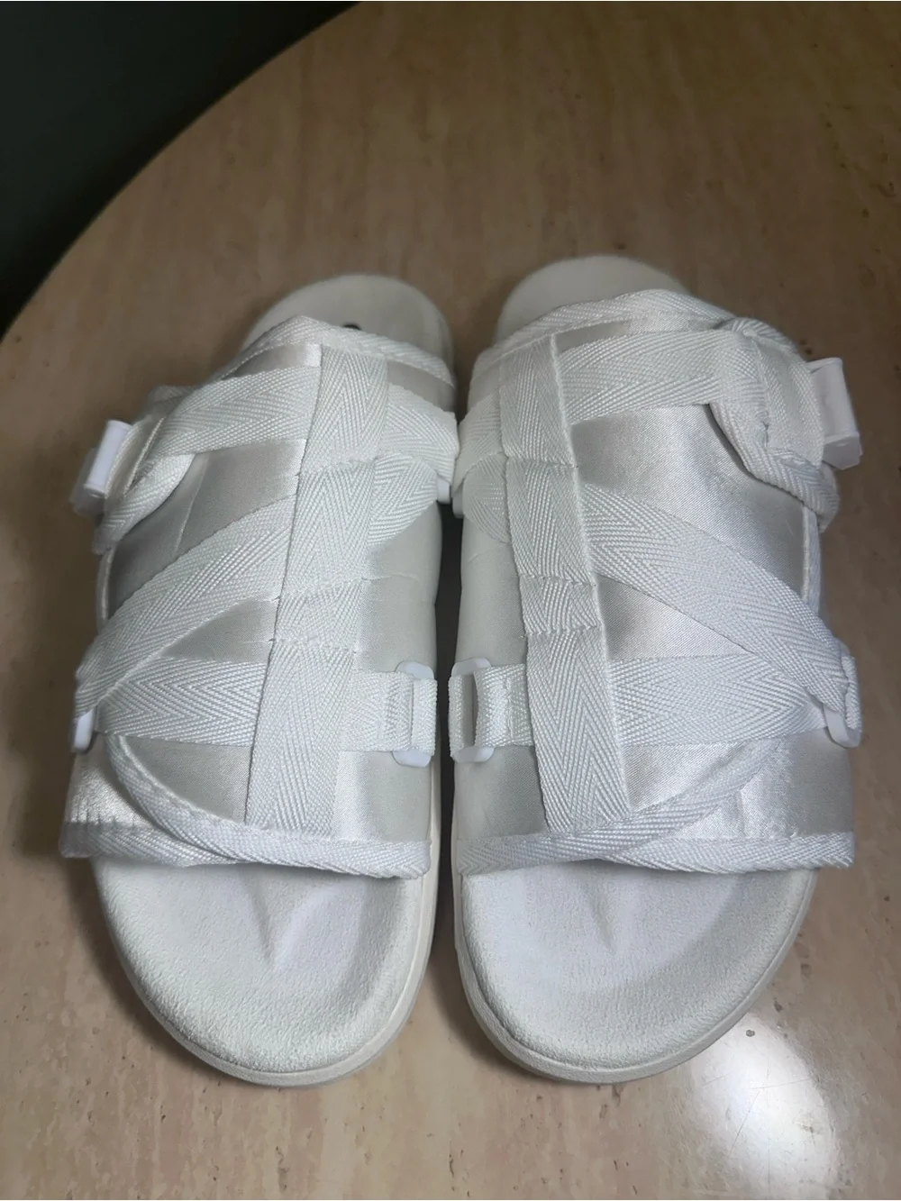 DRACO Slides Size 11-12 Mens Snow White NEW